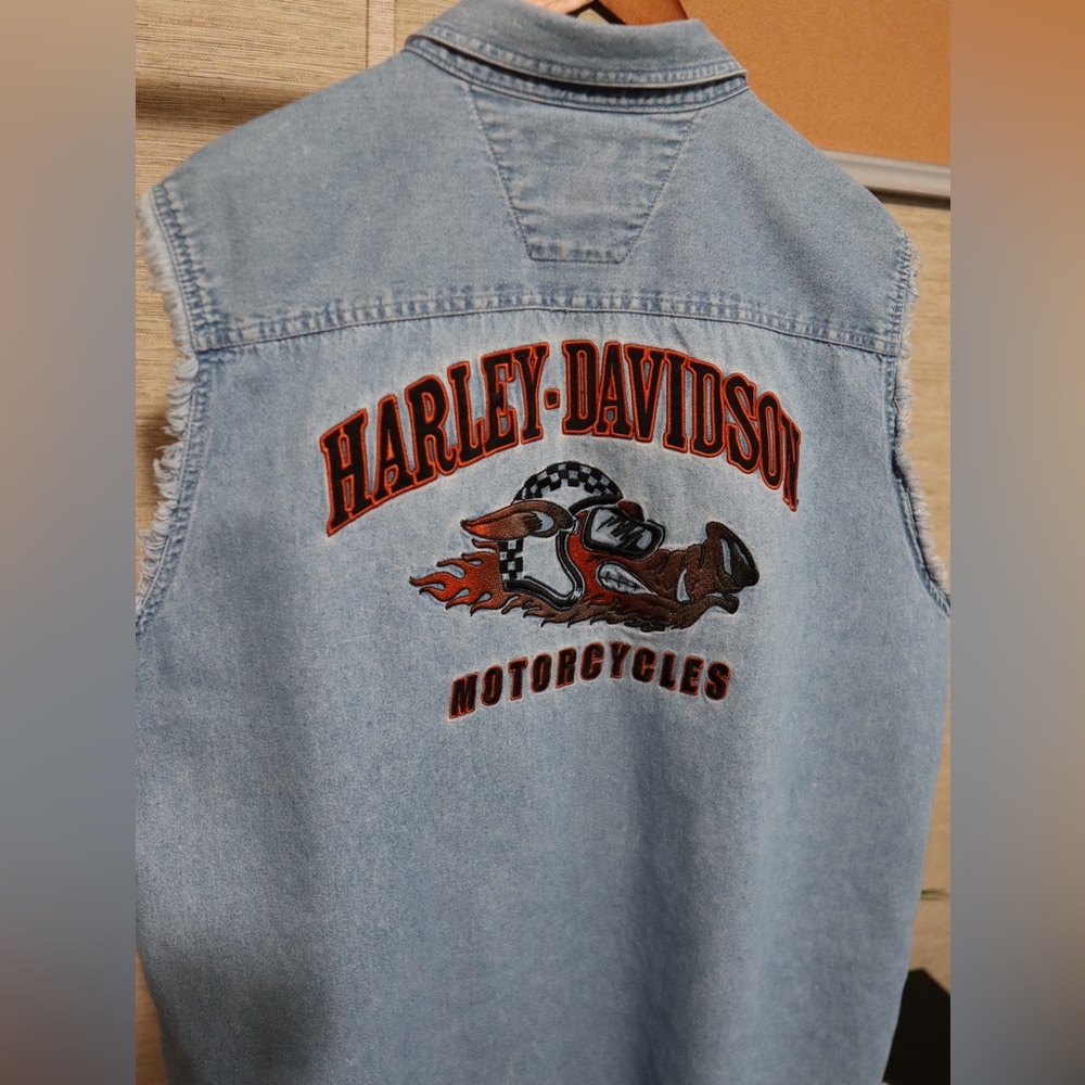 90’s Harley Davidson Denim Vest